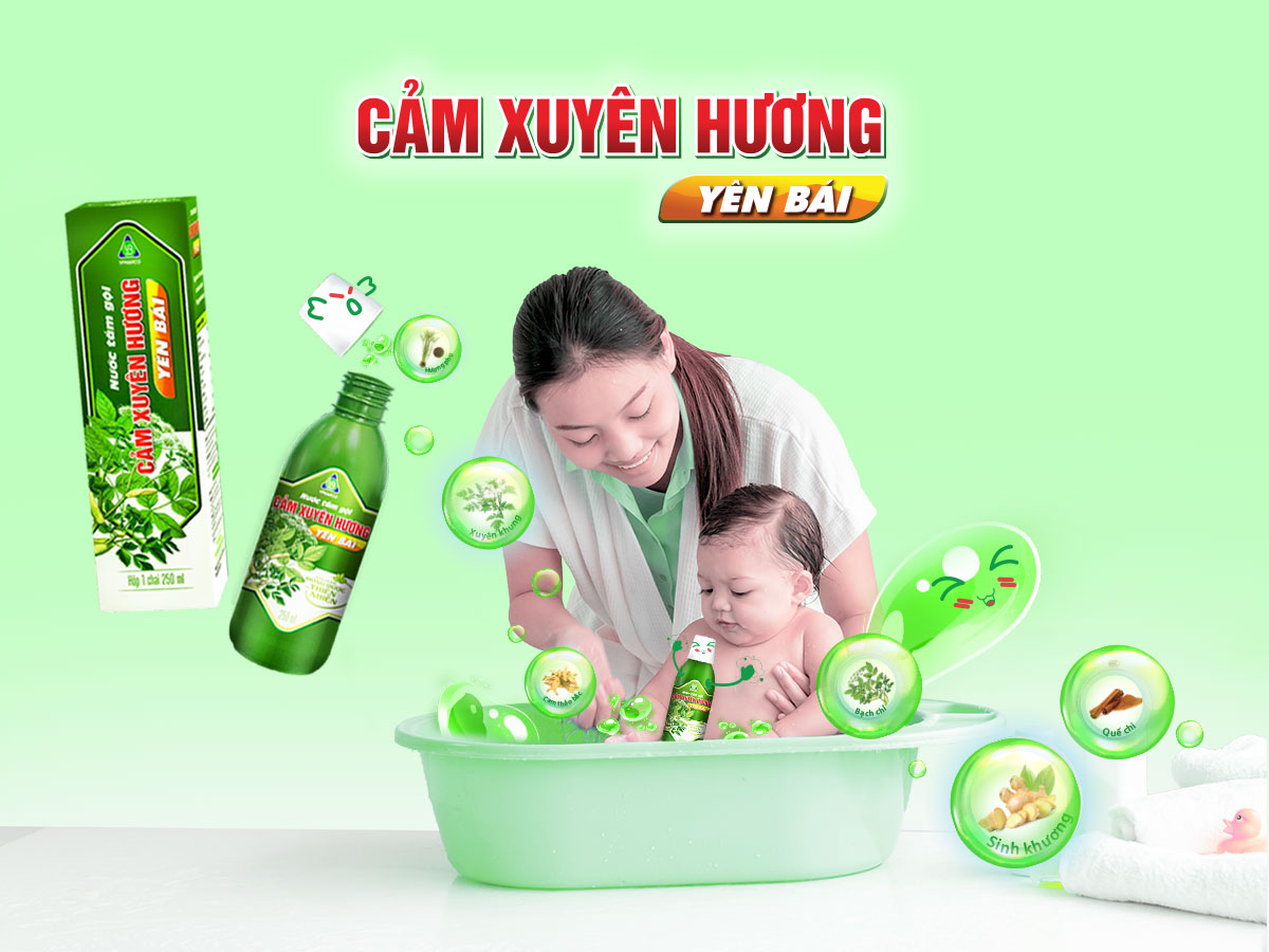 Top 5 reasons why mothers should choose Cam Xuyen Huong bath water for babies